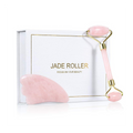 Jade Roller for Face and Gua Sha Scraping Massager Set
