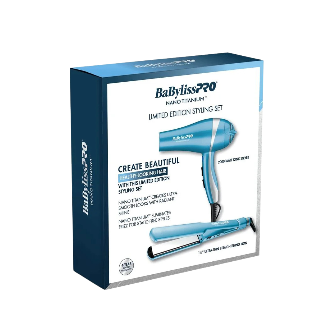 Nano Titanium Dryer & Straightener Holiday Prepack