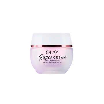 Olay Super Cream with Sunscreen SPF 30, Ultra Lightweight SPF Face Moisturizer