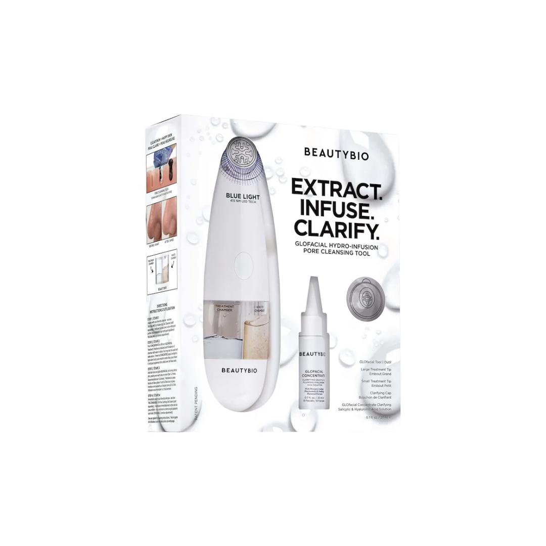 GLOfacial Hydro-Infusion Pore Cleansing + Blue LED Clarifying Tool