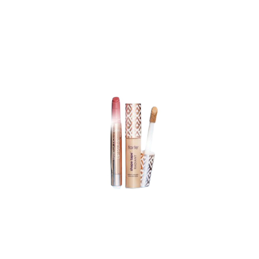 The ICONS shape tape concealer + maracuja juicy lip balm best-sellers set