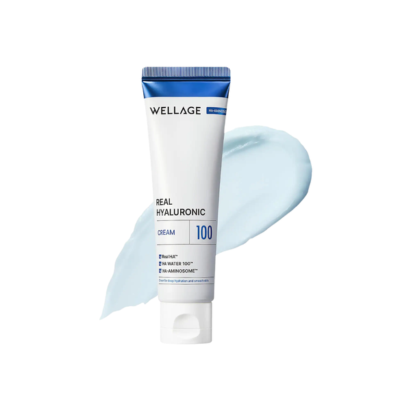Real Hyaluronic 100 Cream with Ceramide & Panthenol for 100hr Moisture-Lock