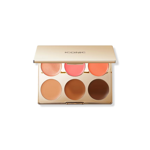 Multi-Use Blush, Bronze, and Highlight Cream Palette