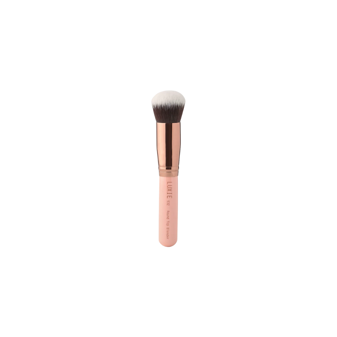 LUXIE 532 Round Top Kabuki Brush - Rose Gold