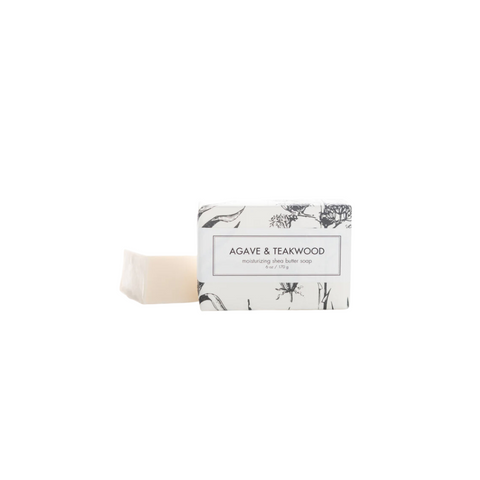 SHEA BUTTER SOAP - AGAVE & TEAKWOOD BATH BAR
