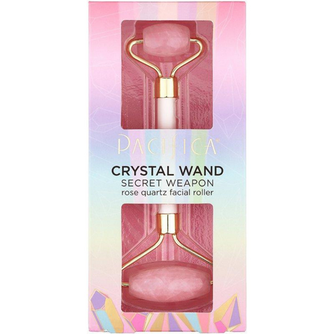 Crystal Wand Rose Quartz Facial Roller - Pacifica - youfromme