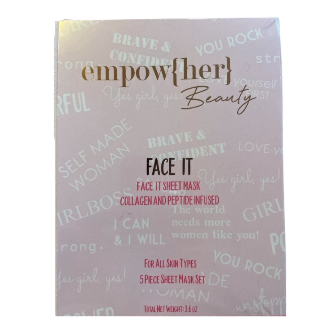 FACE IT 5pcs sheet mask set - empowher beauty - youfromme