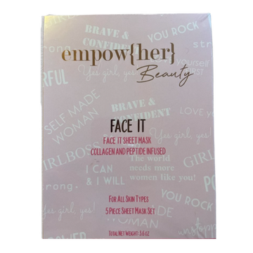 FACE IT 5pcs sheet mask set - empowher beauty - youfromme