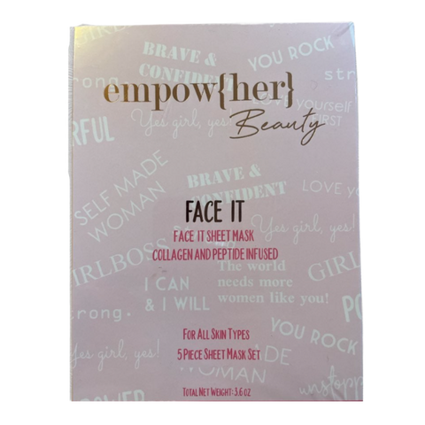 FACE IT 5pcs sheet mask set - empowher beauty - youfromme