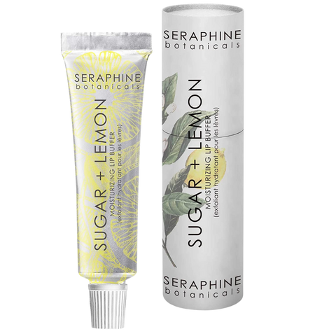 Sugar + Lemon Moisturizing Lip Scrub - seraphine botanicals - youfromme
